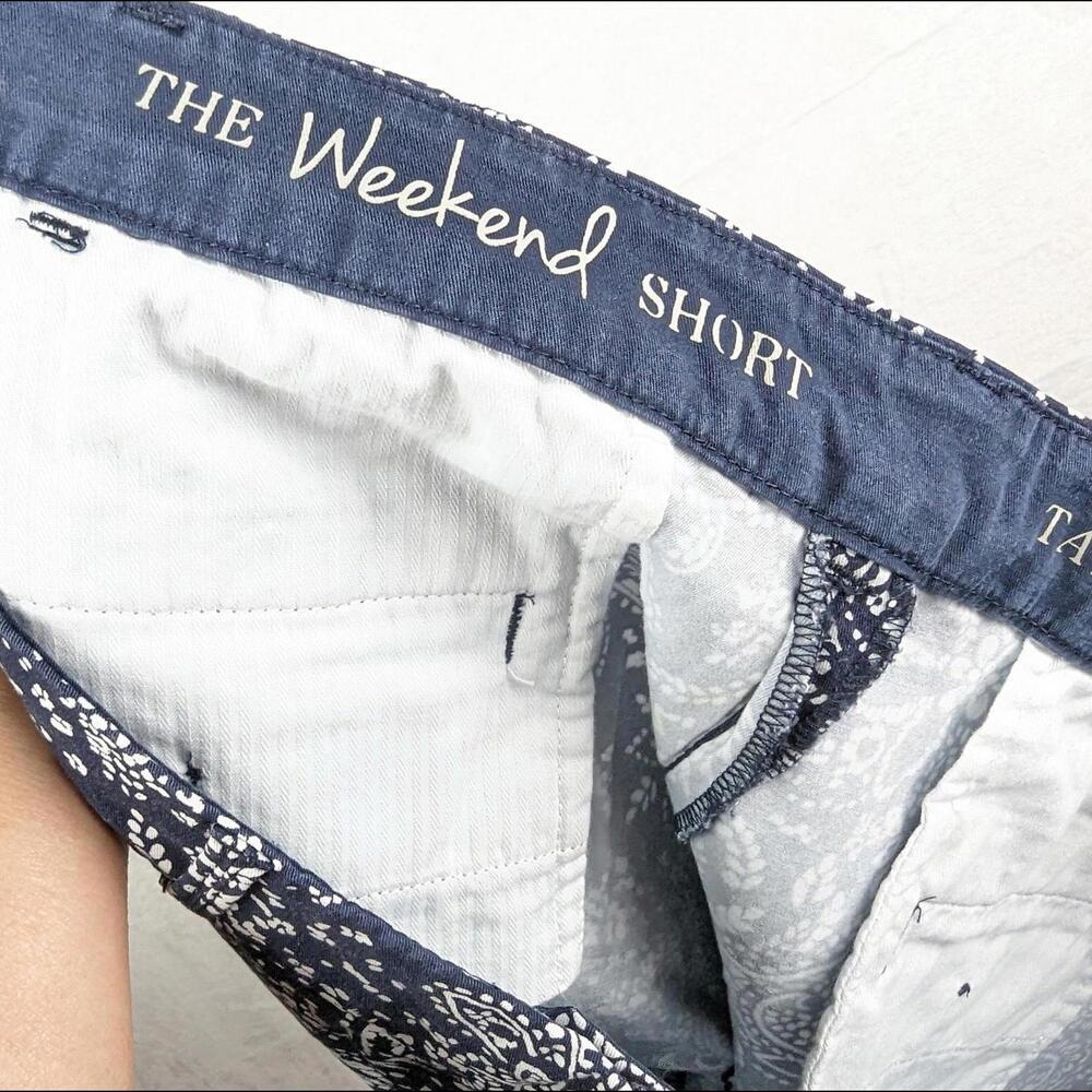 Talbots the Weekend Shorts Women's 16 Navy Blue White 6.5" Short - Picture 10 of 12